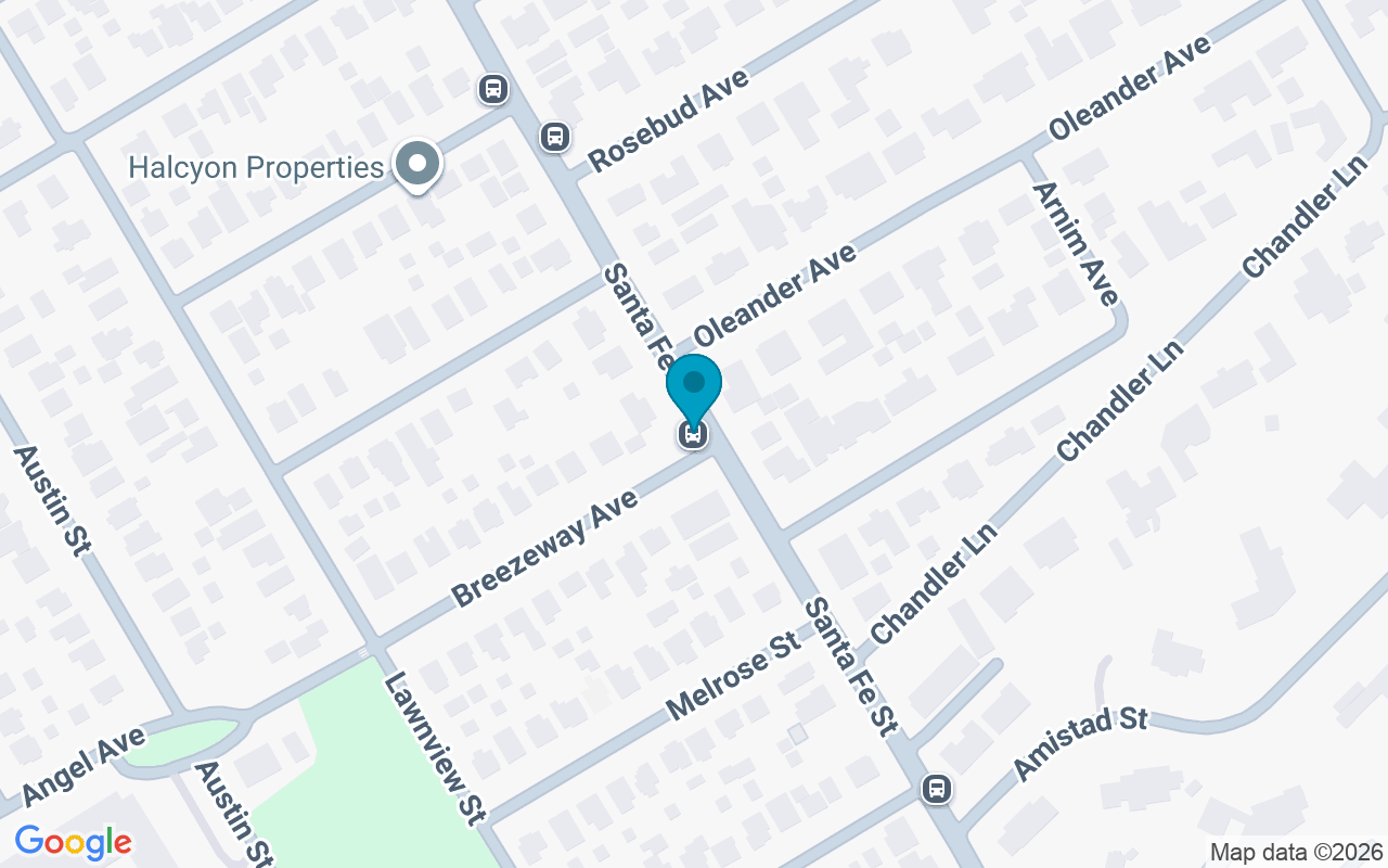 Map showing the location of Santa Fe @ Breezeway