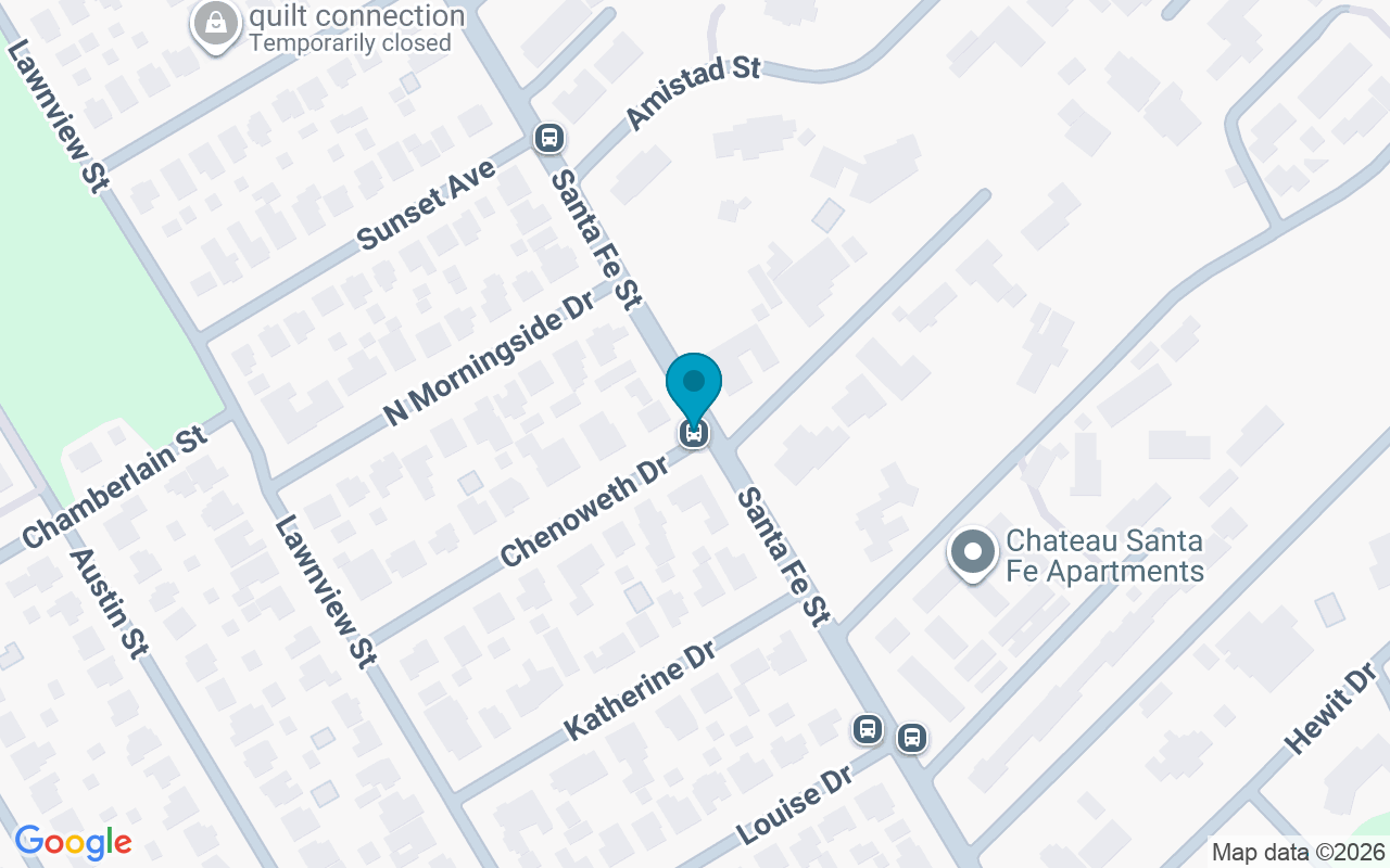 Map showing the location of Santa Fe @ Chenoweth