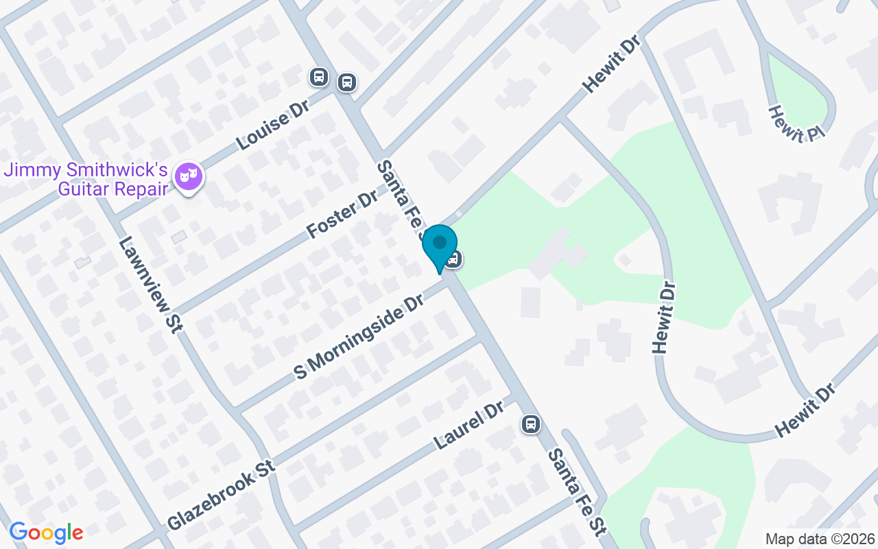 Map showing the location of Santa Fe @ Morningside