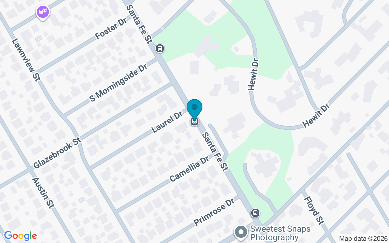 Map showing the location of Santa Fe @ Laurel