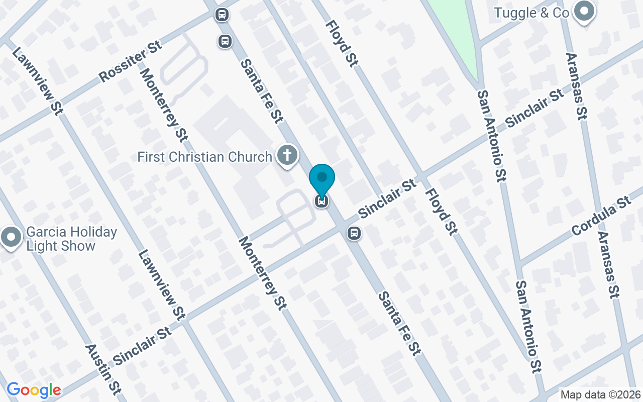 Map showing the location of Santa Fe @ Sinclair
