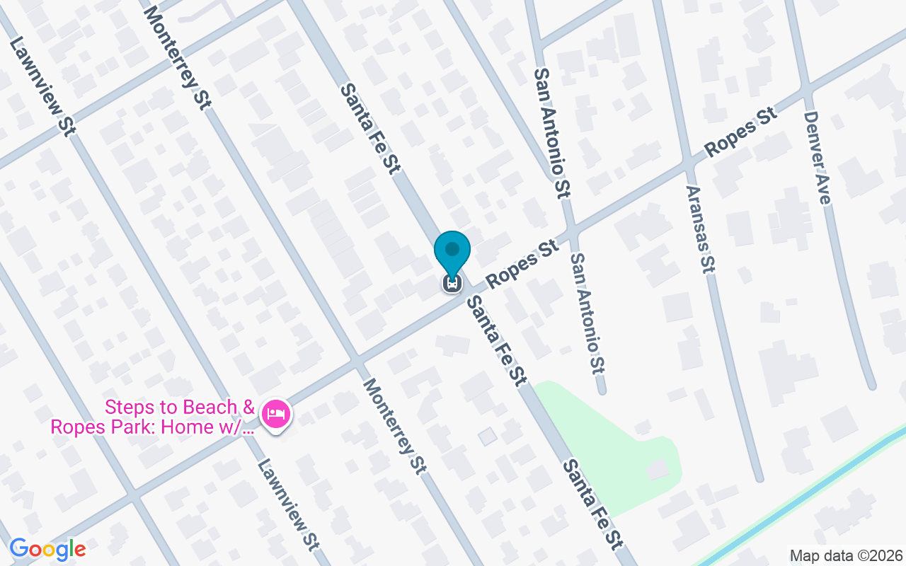 Map showing the location of Santa Fe @ Ropes