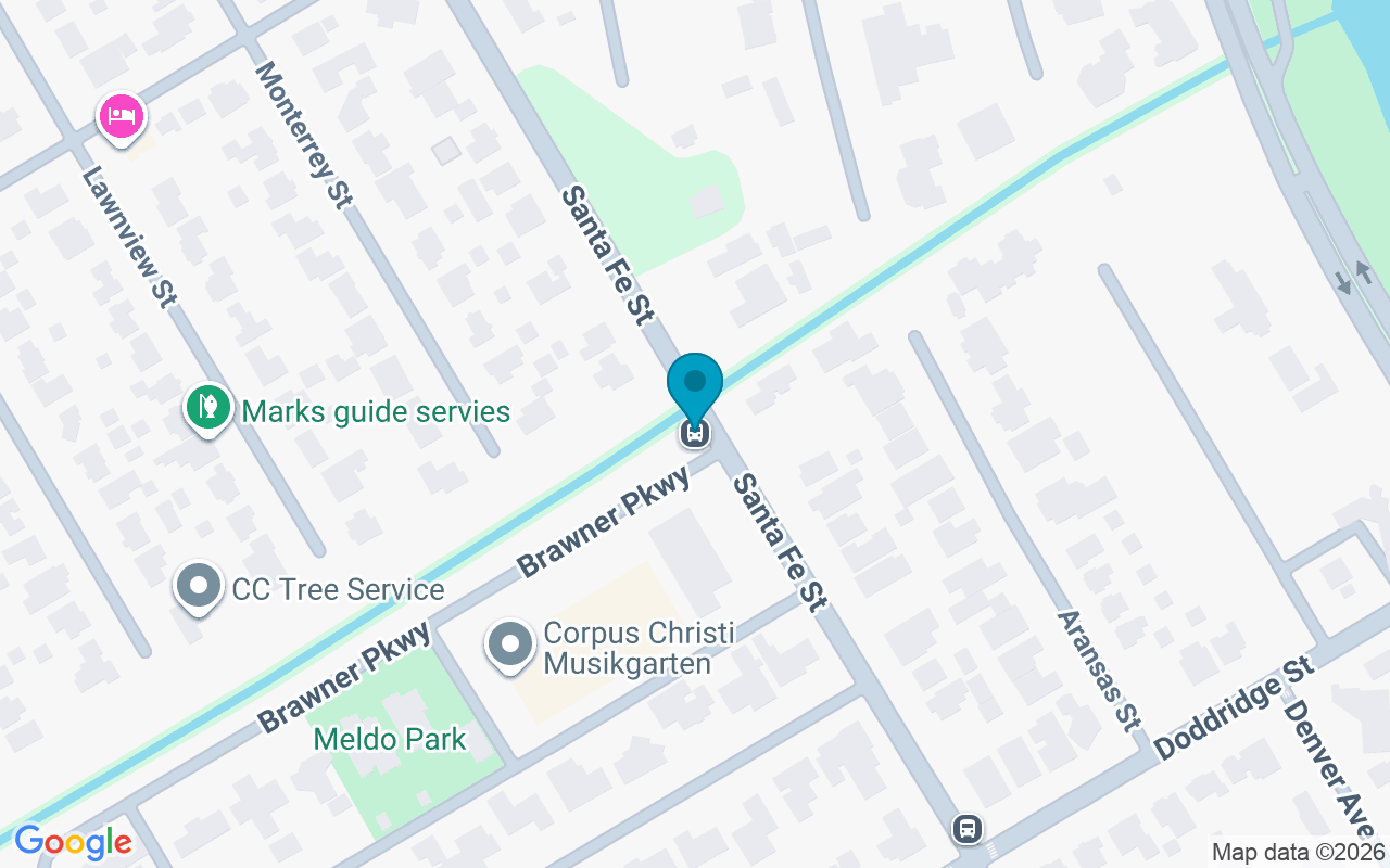 Map showing the location of Santa Fe @ Brawner