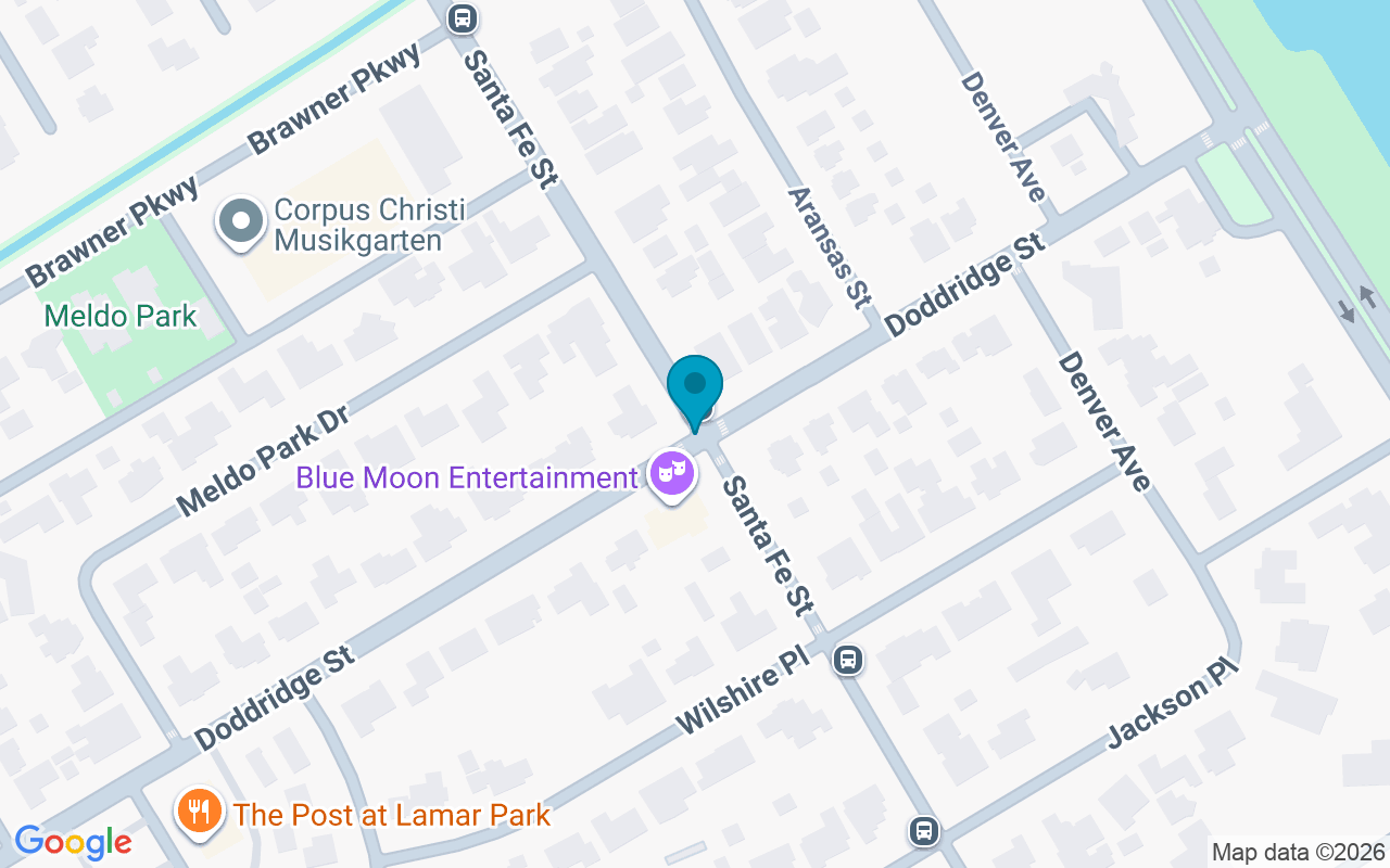 Map showing the location of Santa Fe @ Doddridge