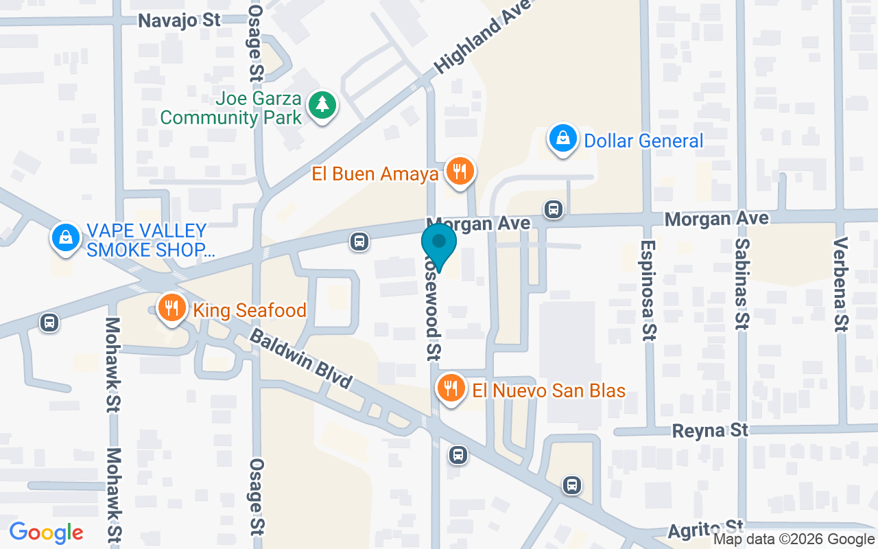 Map showing the location of Rosewood @ Morgan