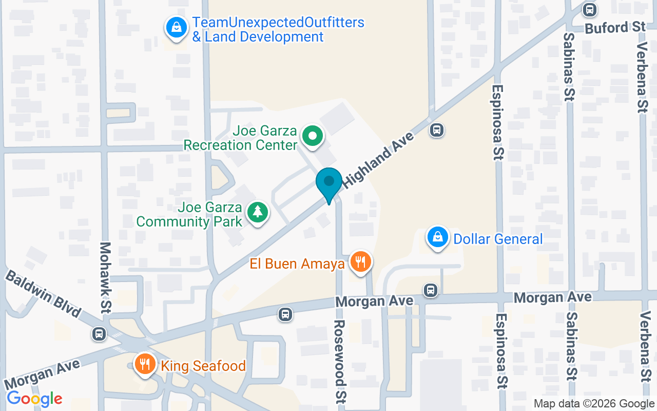 Map showing the location of Highland @ Rosewood