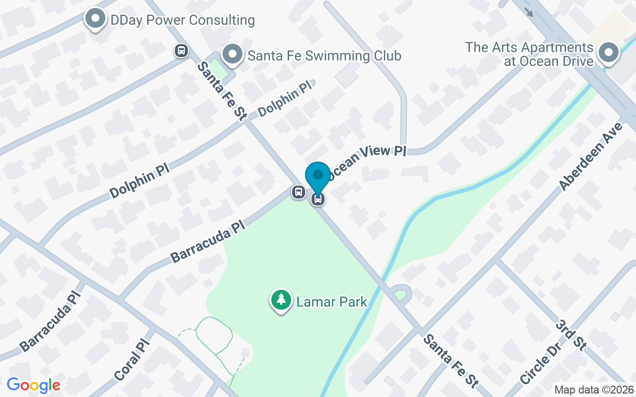 Map showing the location of Santa Fe @ Ocean