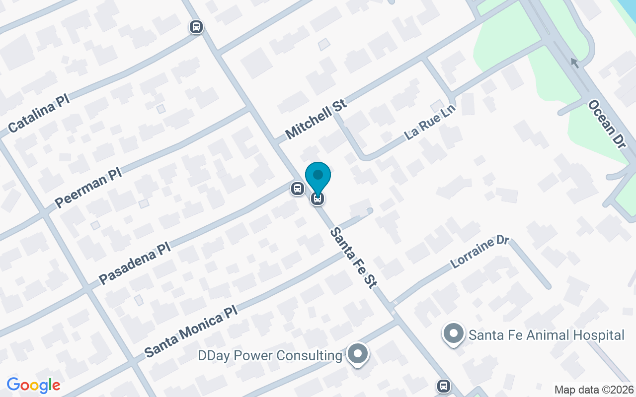Map showing the location of Santa Fe @ Mitchell
