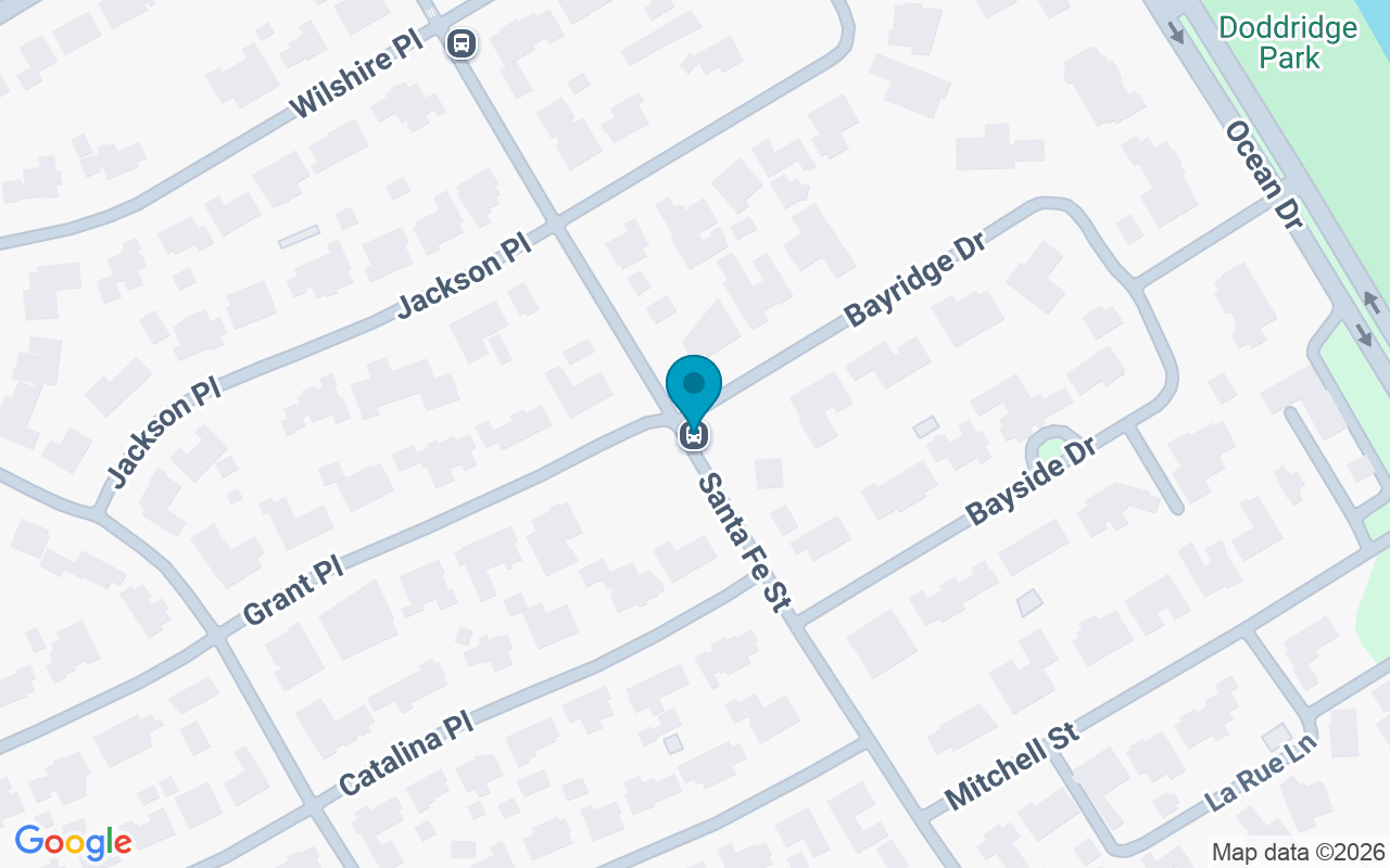 Map showing the location of Santa Fe @ Bayridge