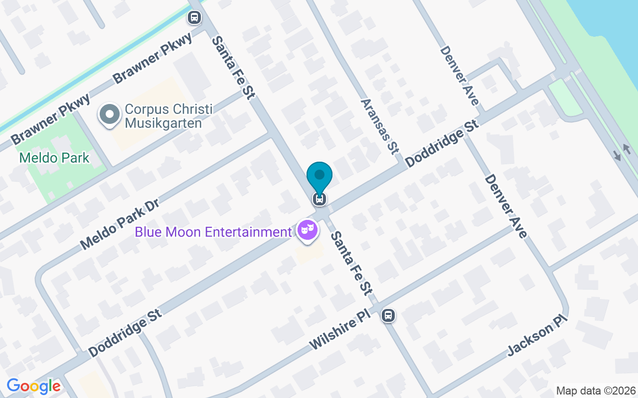 Map showing the location of Santa Fe @ Doddridge
