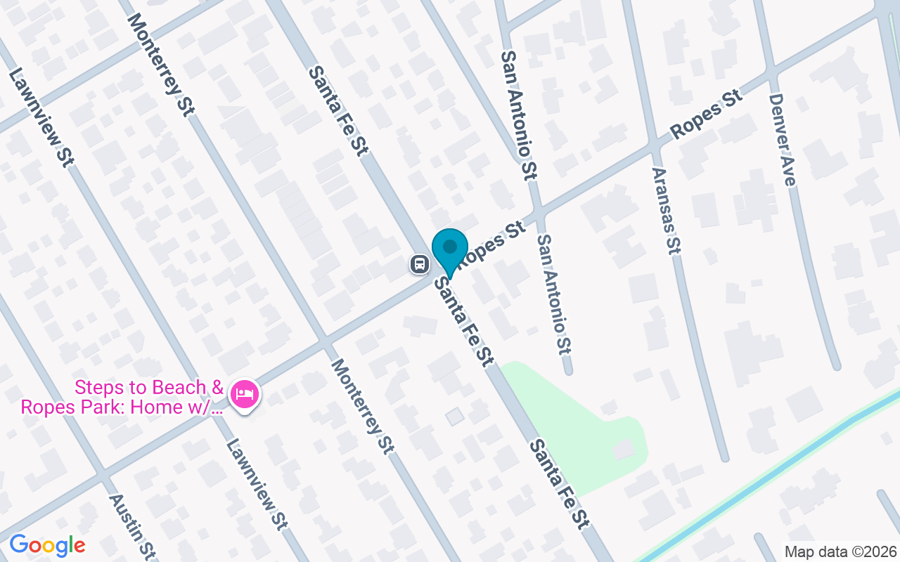 Map showing the location of Santa Fe @ Ropes