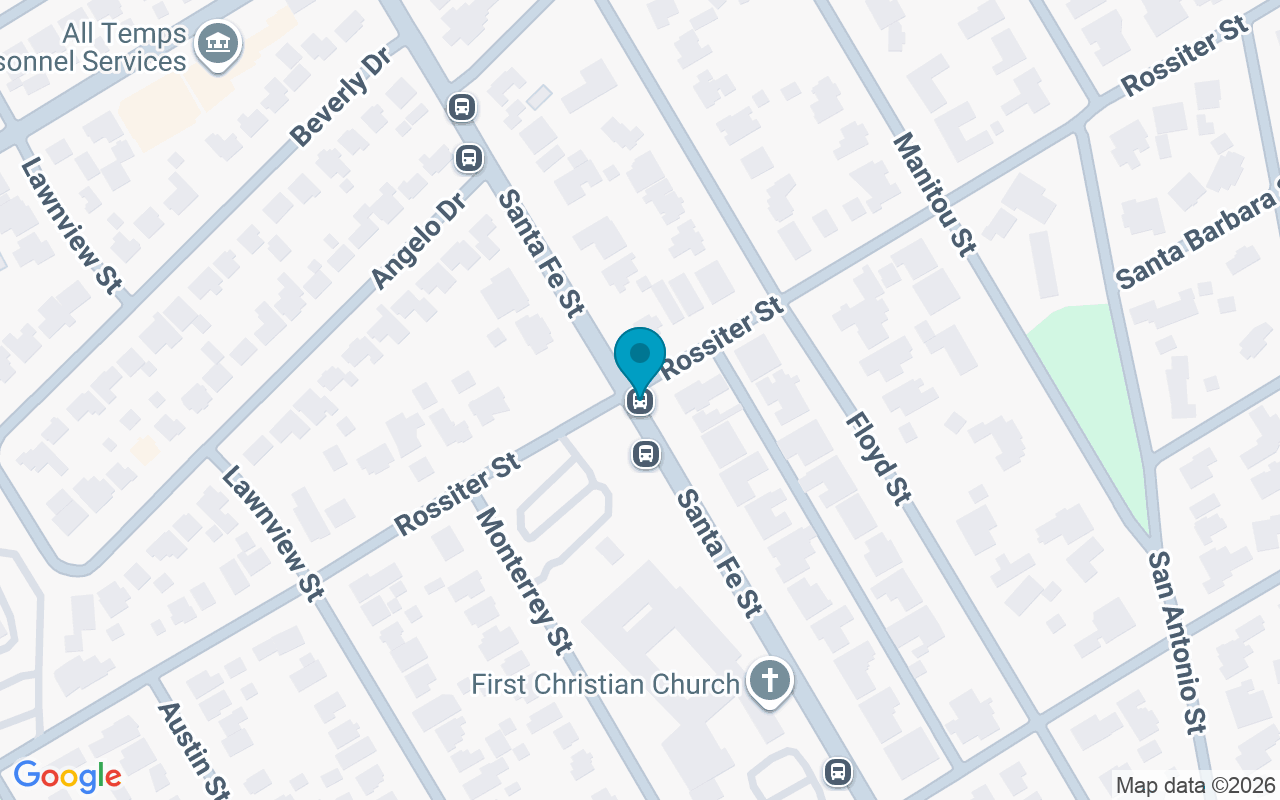 Map showing the location of Santa Fe @ Rossiter
