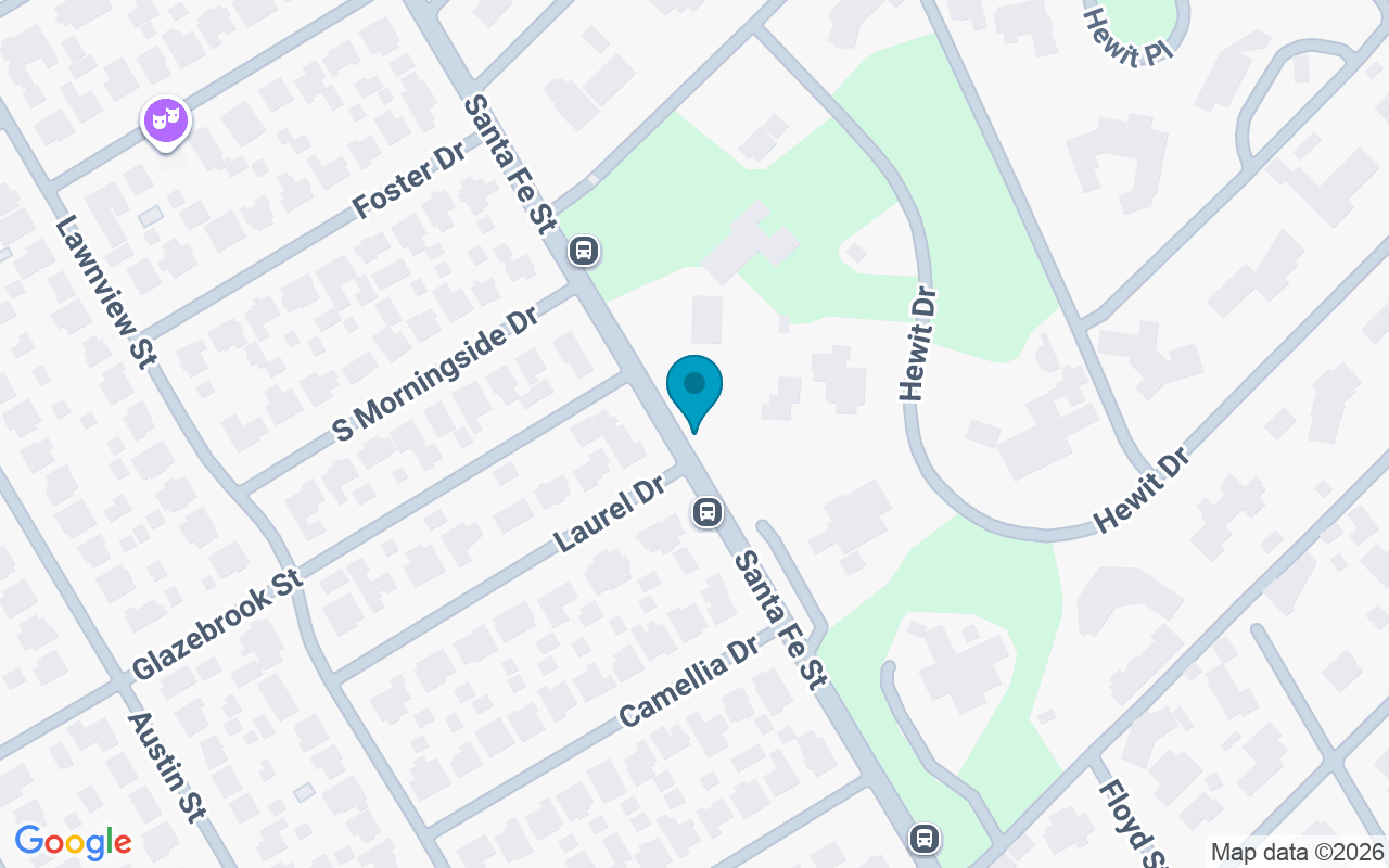 Map showing the location of Santa Fe @ Laurel