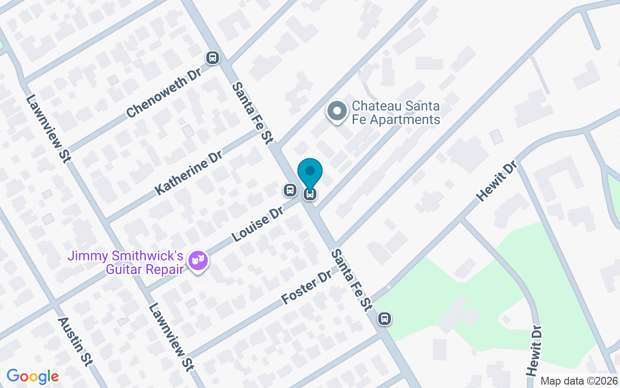 Map showing the location of Santa Fe @ Louise