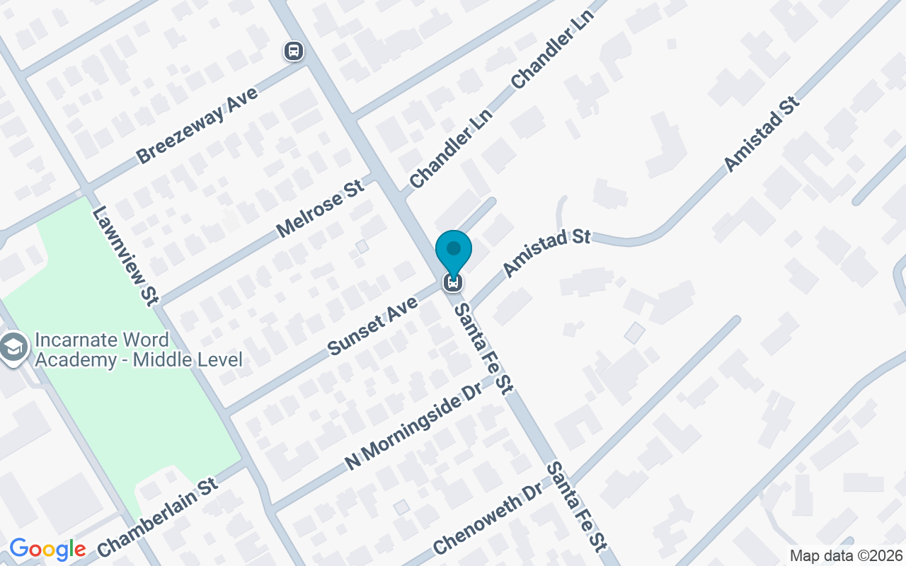 Map showing the location of Santa Fe @ Amistad