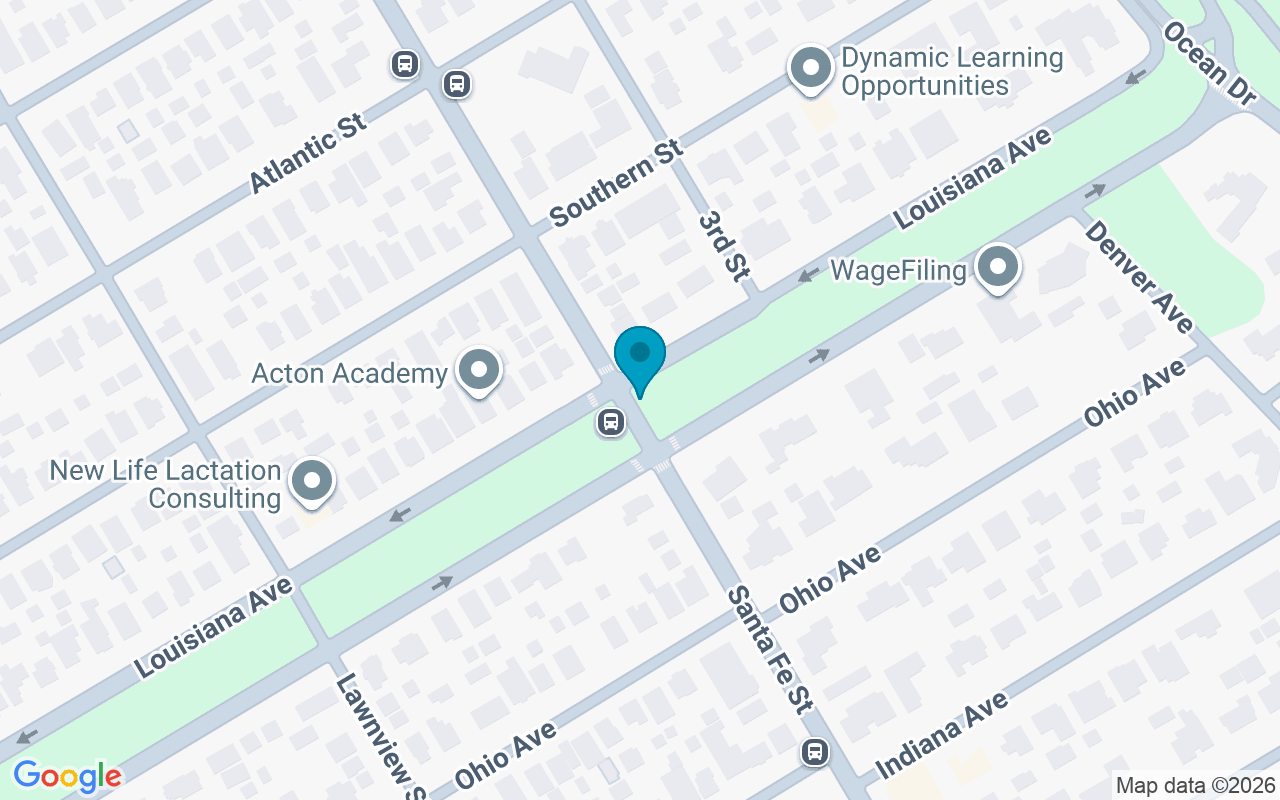 Map showing the location of Santa Fe @ Lousiana