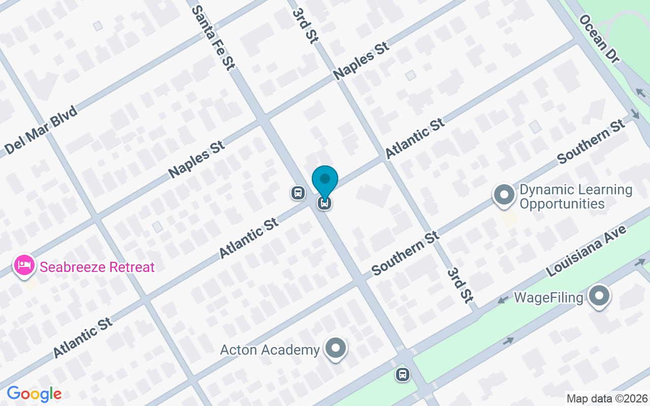 Map showing the location of Santa Fe @ Atlantic