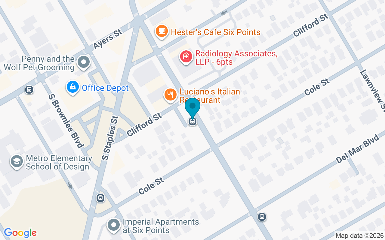 Map showing the location of Alameda @ Clifford