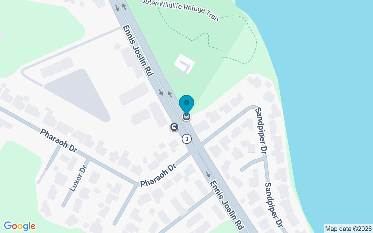 Map showing the location of Ennis Joslin @ Pharaoh