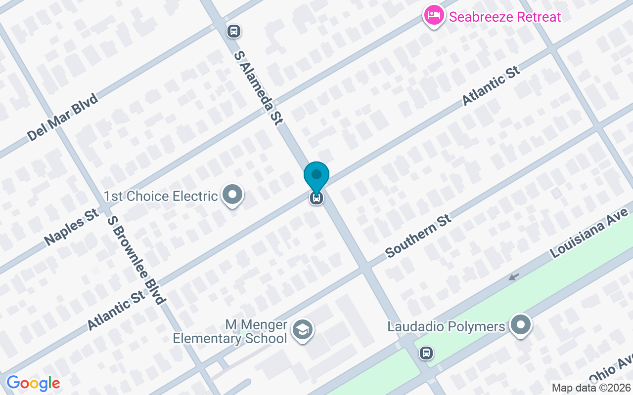 Map showing the location of Alameda @ Atlantic