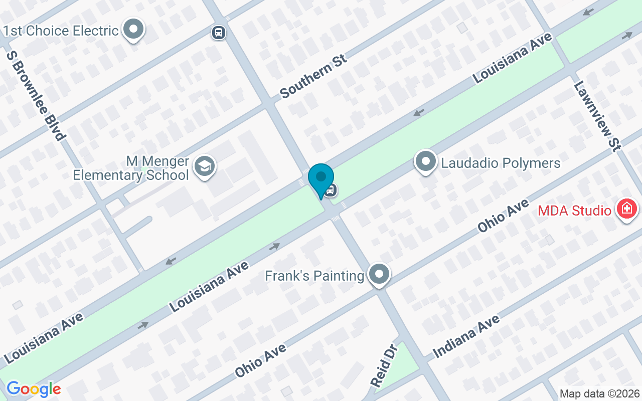 Map showing the location of Alameda @ Louisiana
