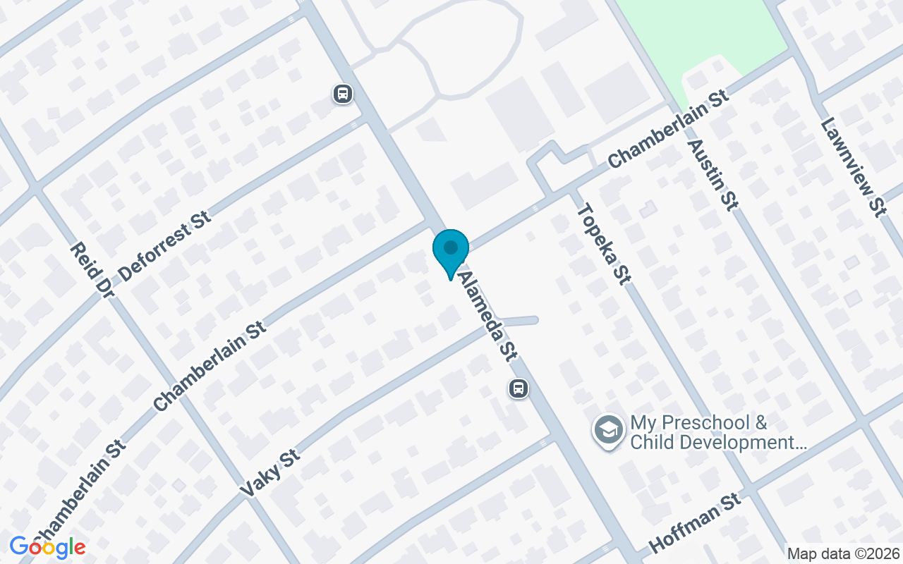Map showing the location of Alameda @ Chamberlain