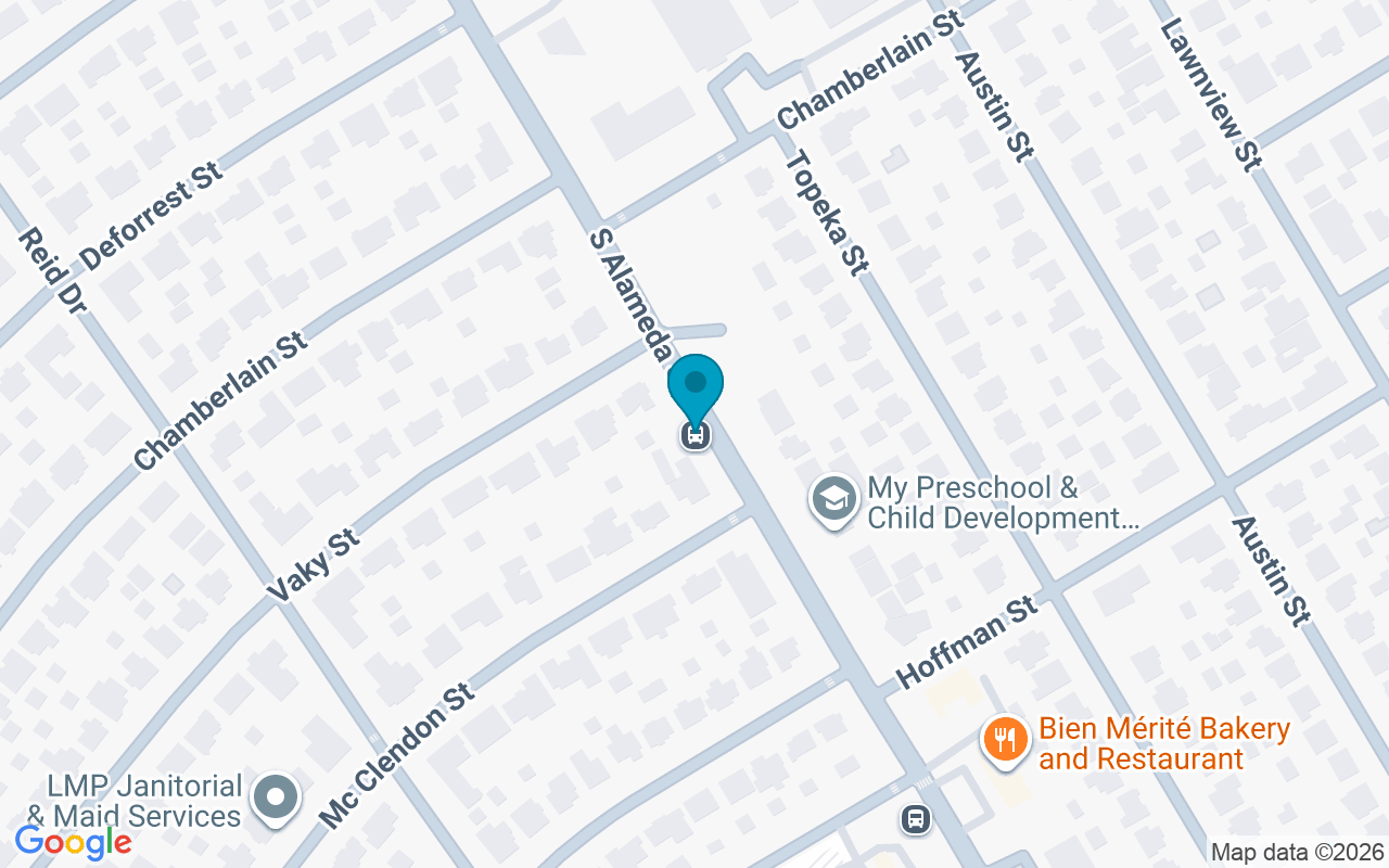 Map showing the location of Alameda @ McClendon