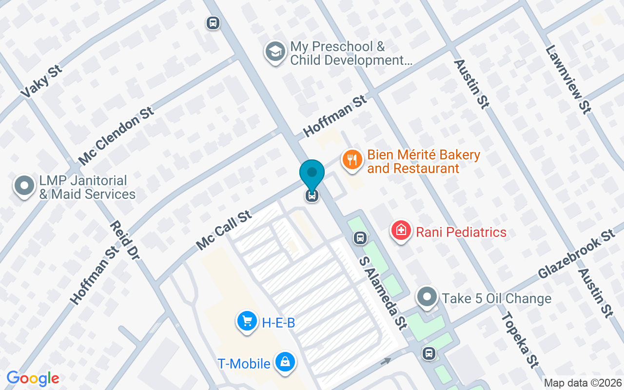 Map showing the location of Alameda @ McCall