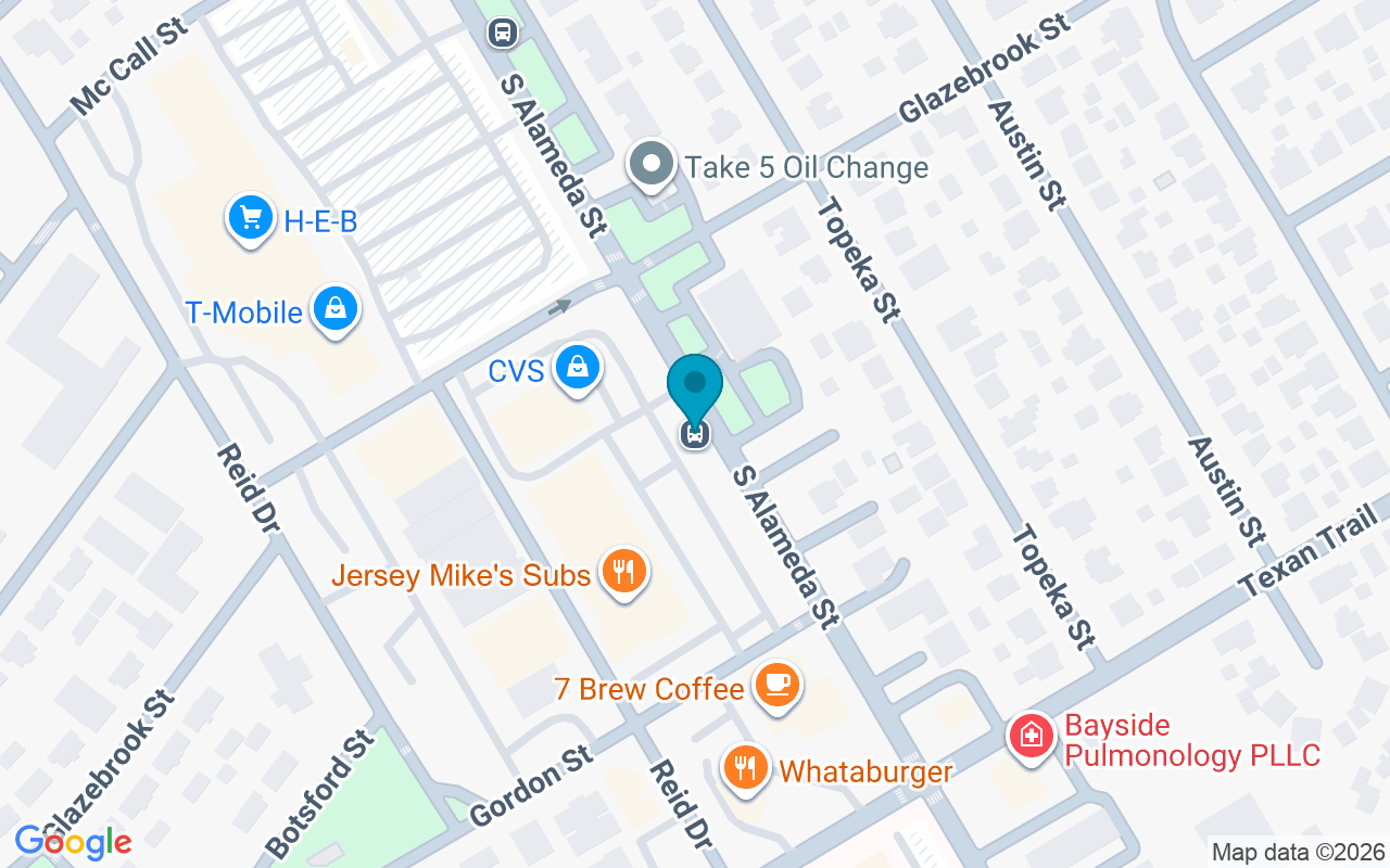 Map showing the location of Alameda @ Glazebrook