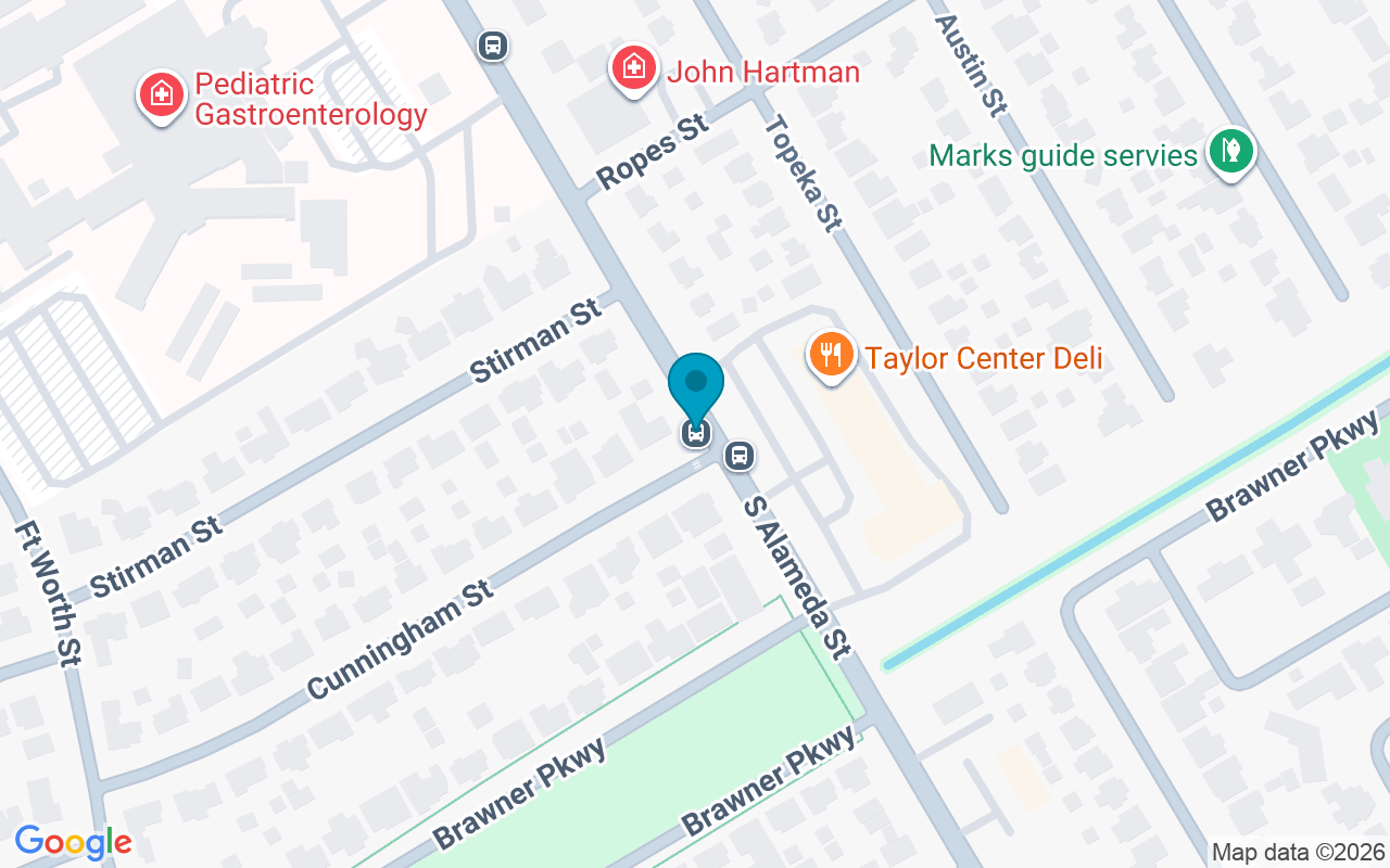 Map showing the location of Alameda @ Cunningham