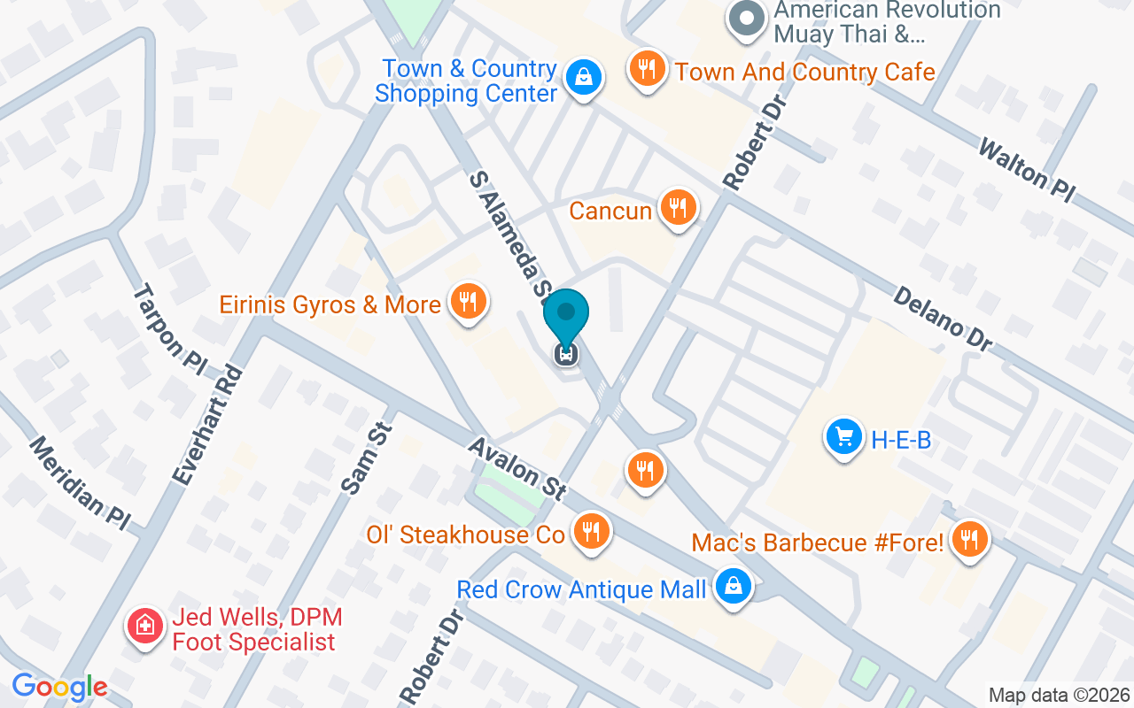 Map showing the location of Alameda @ Robert
