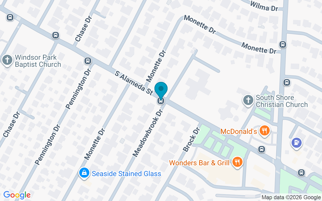 Map showing the location of Alameda @ Meadowbrook