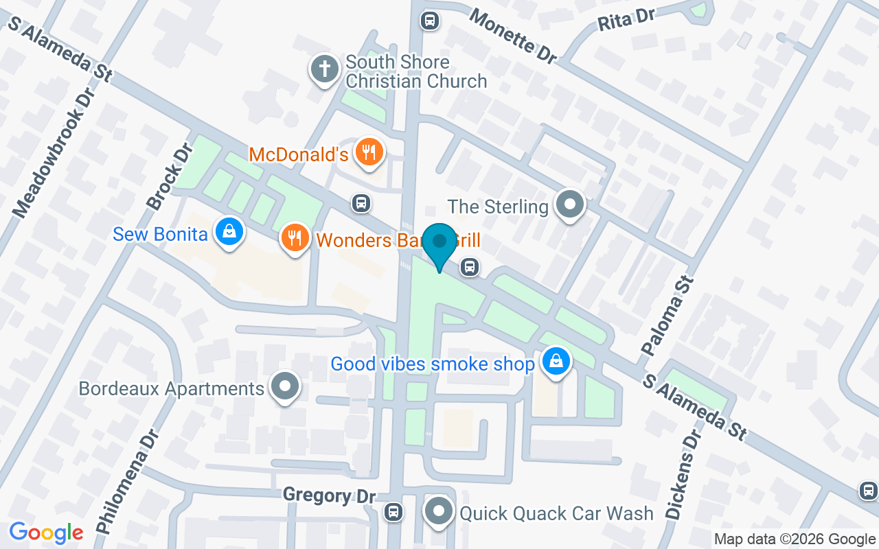 Map showing the location of Alameda @ Airline