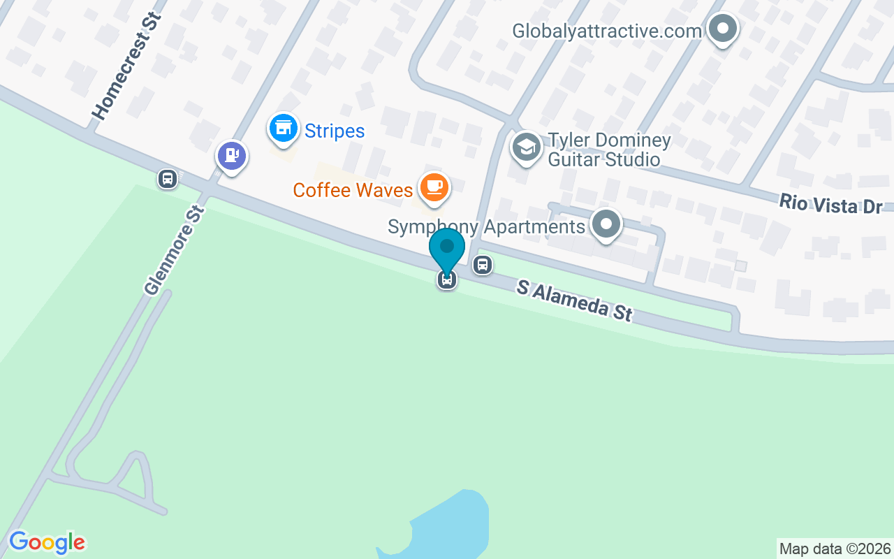 Map showing the location of Alameda @ Waverly