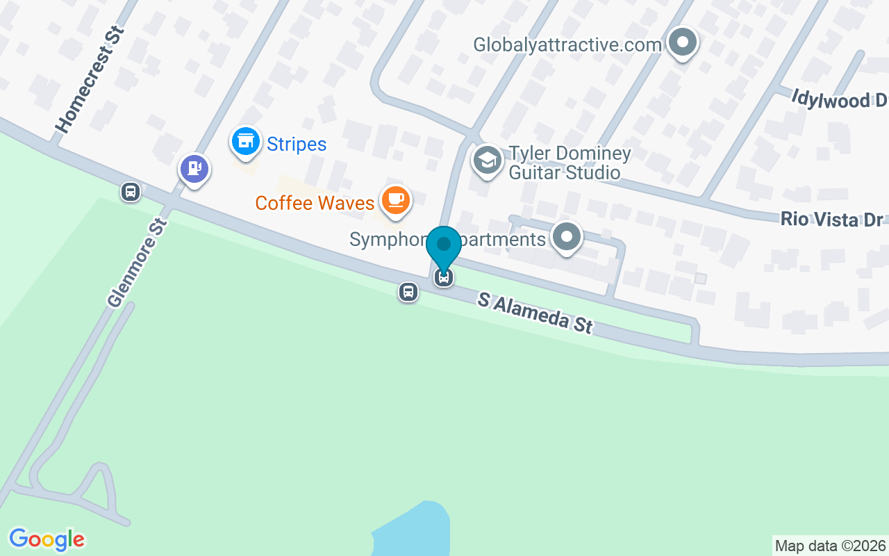 Map showing the location of Alameda @ Waverly