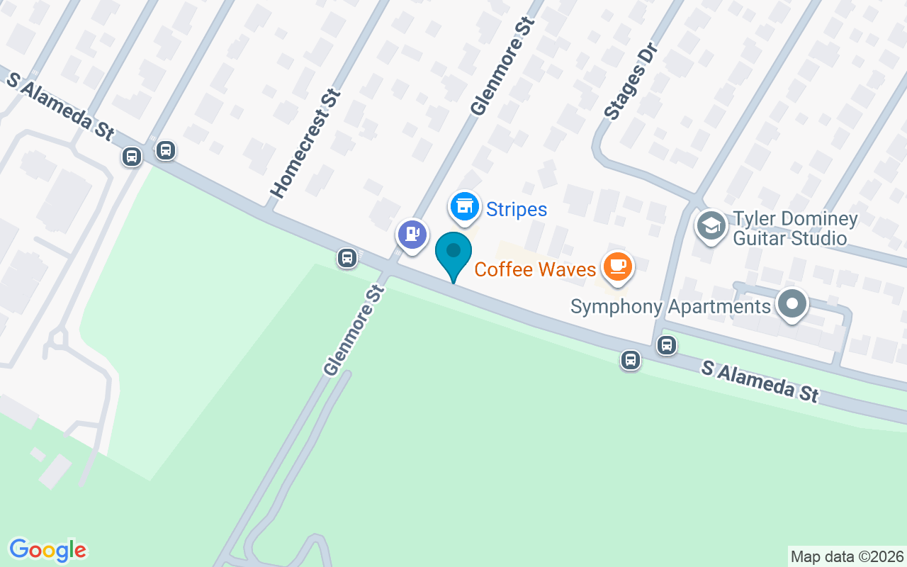 Map showing the location of Alameda @ Glenmore