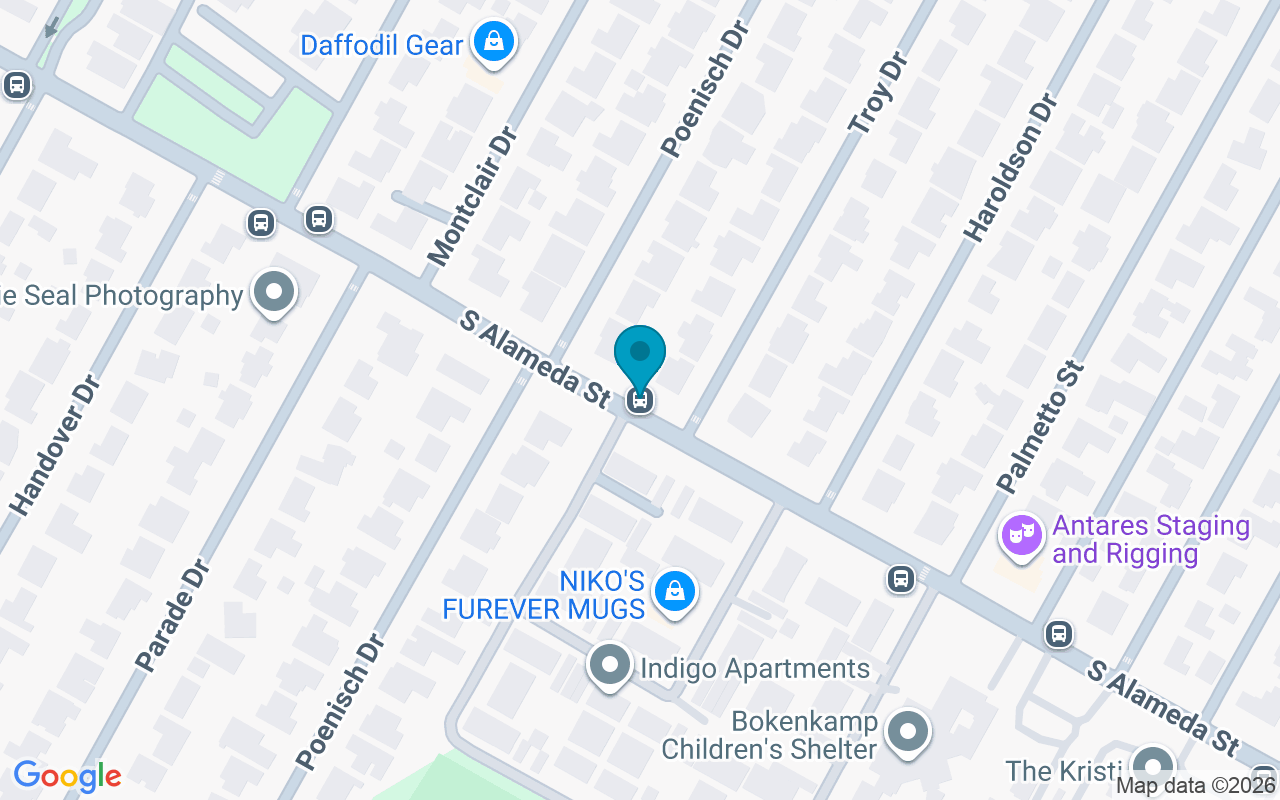 Map showing the location of Alameda @ Troy