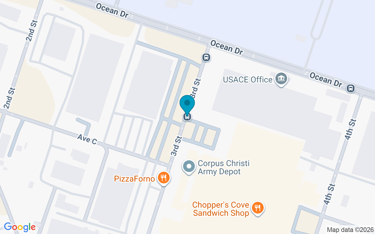 Map showing the location of 3rd @ Bldg 8