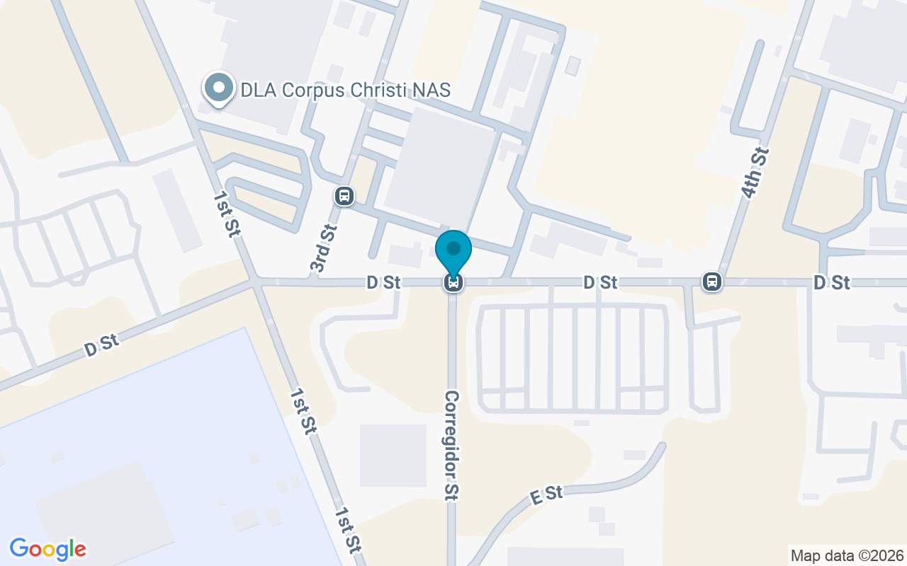 Map showing the location of Ave D @ 3rd
