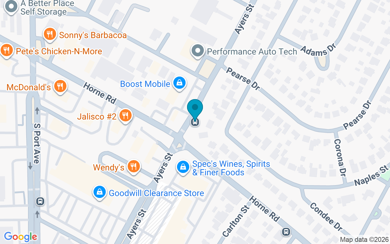 Map showing the location of Ayers @ Horne