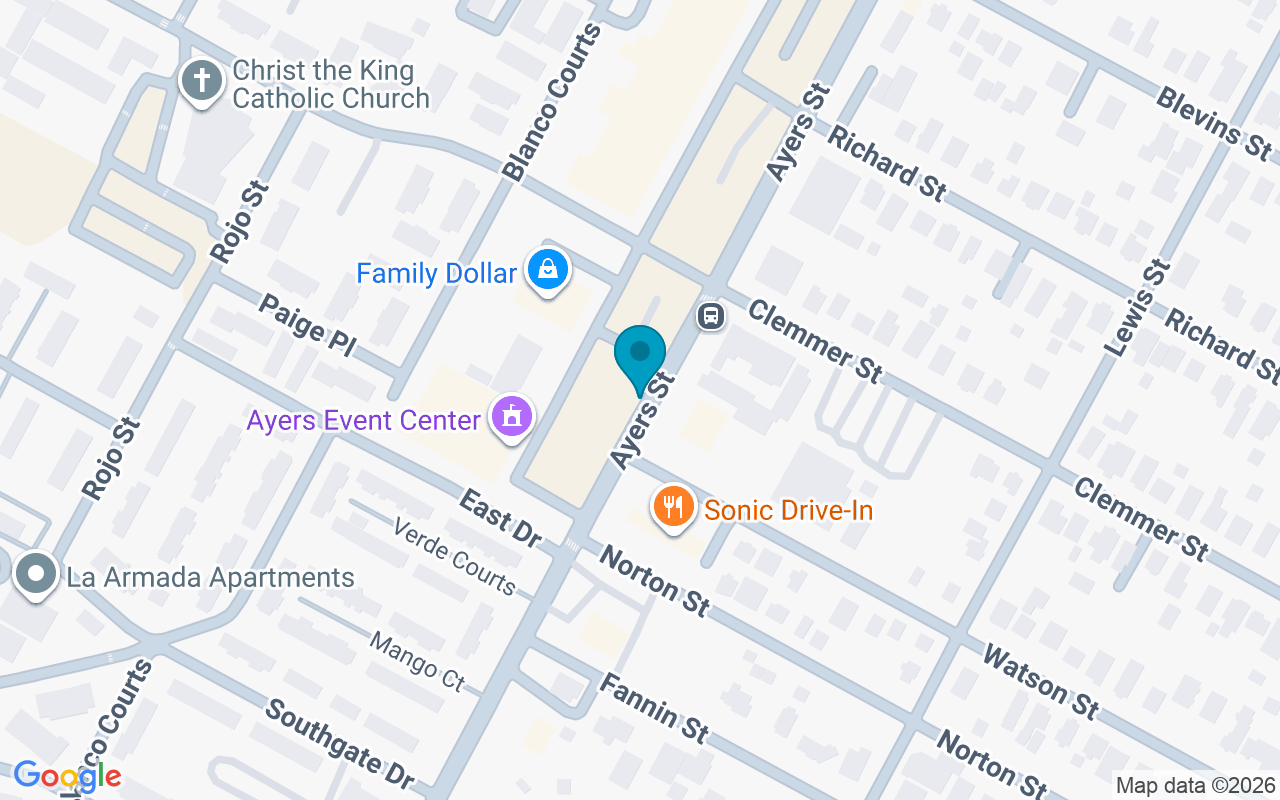Map showing the location of Ayers @ Arlington