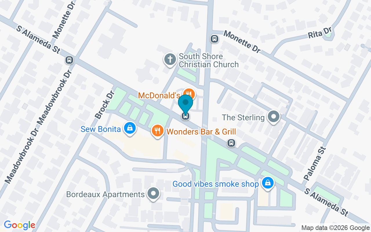 Map showing the location of Alameda @ Airline