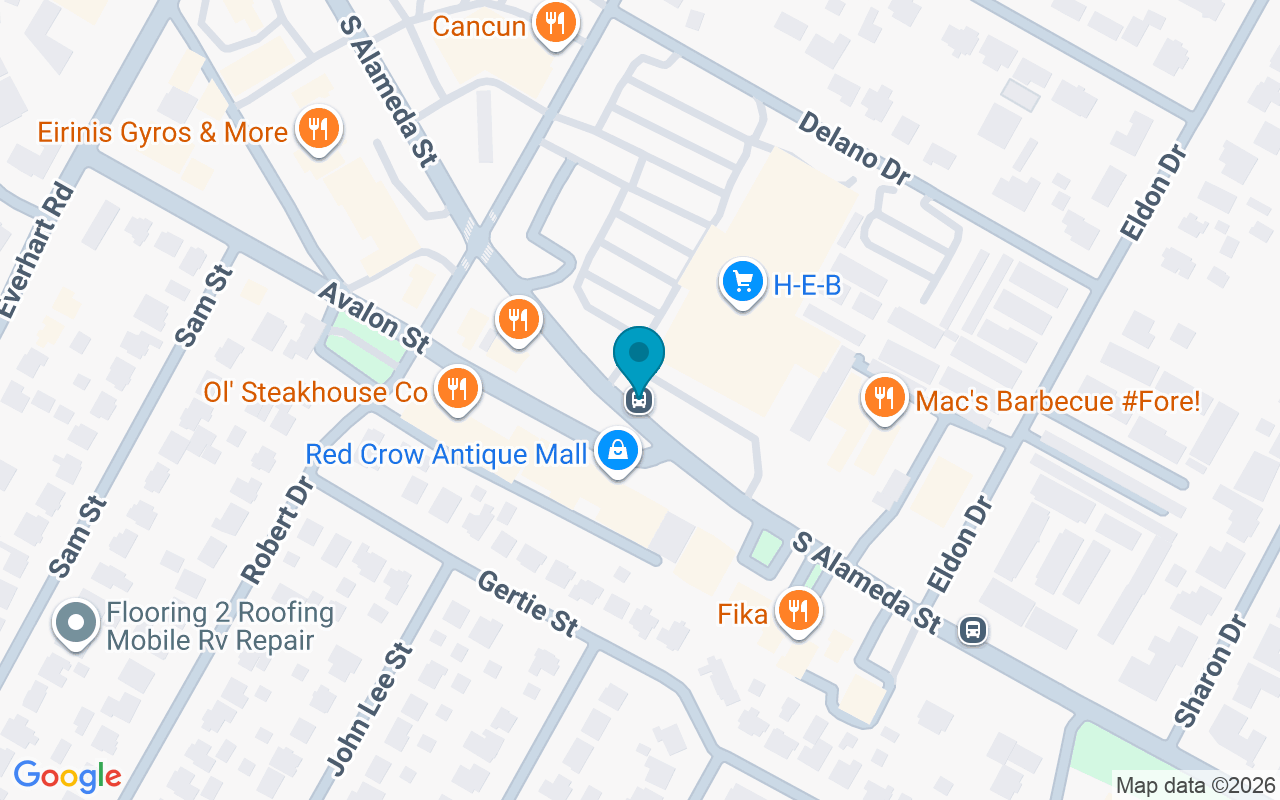 Map showing the location of Alameda @ Robert