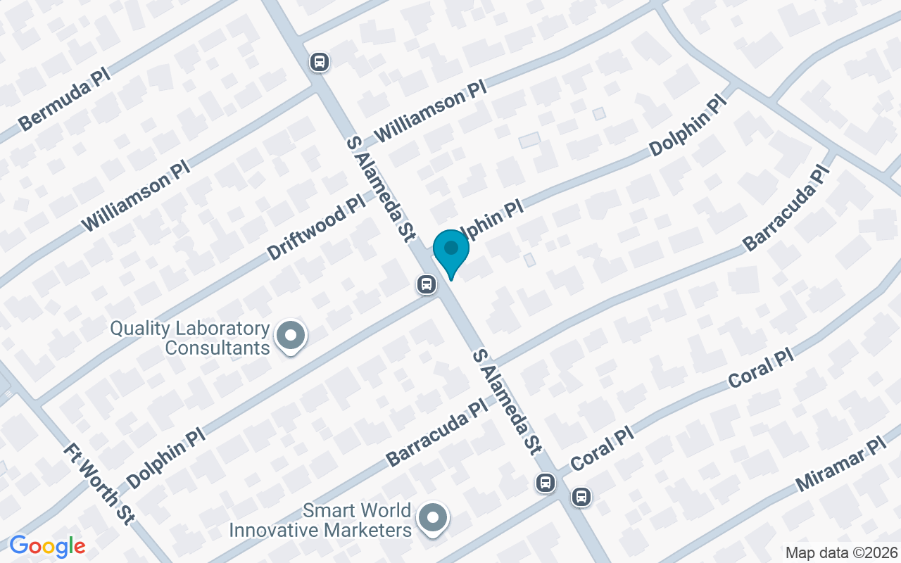 Map showing the location of Alameda @ Dolphin