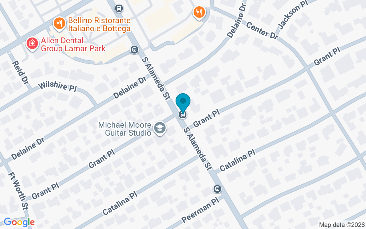 Map showing the location of Alameda @ Grant