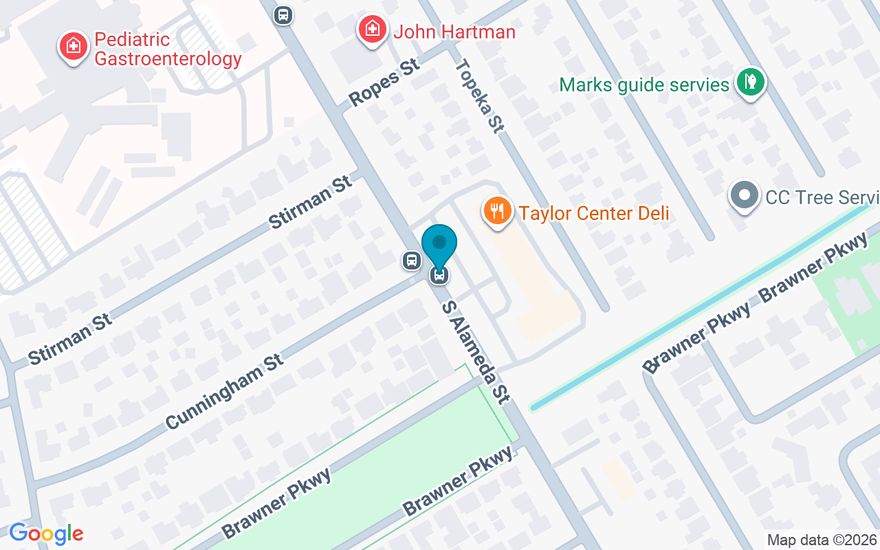 Map showing the location of Alameda @ Cunningham
