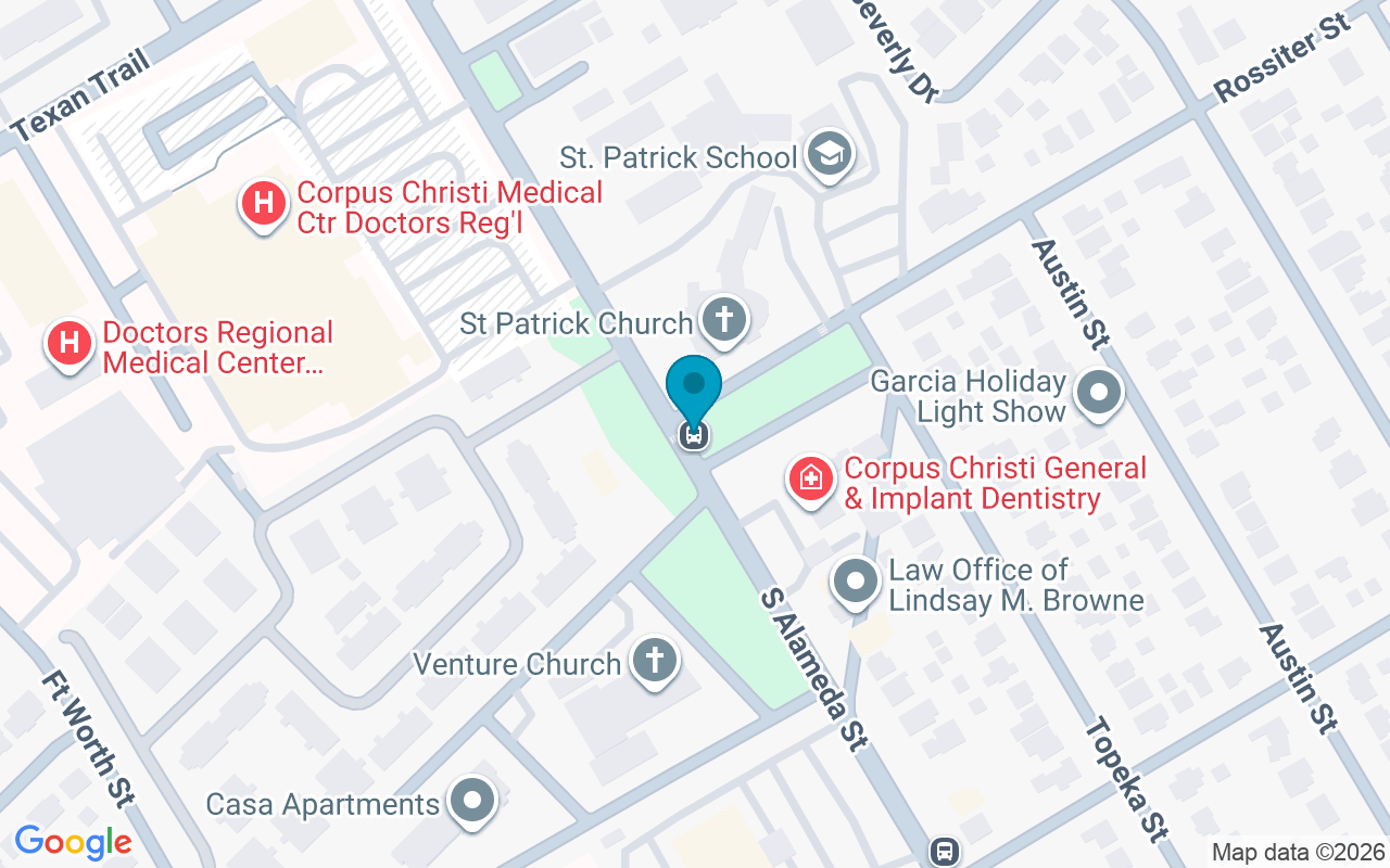 Map showing the location of Alameda @ Rossiter