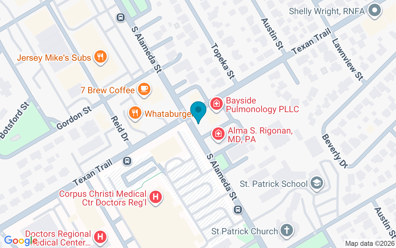 Map showing the location of Alameda @ Texantrail