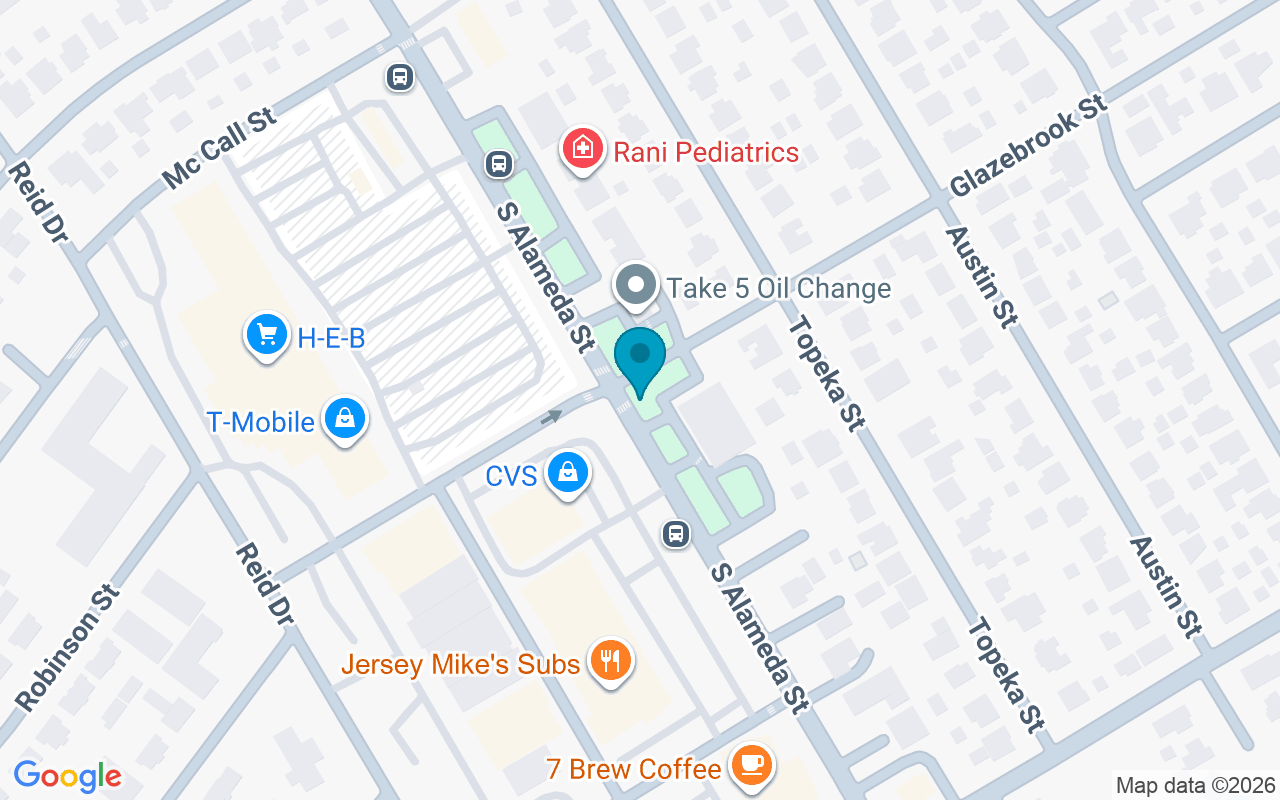Map showing the location of Alameda @ Glazebrook
