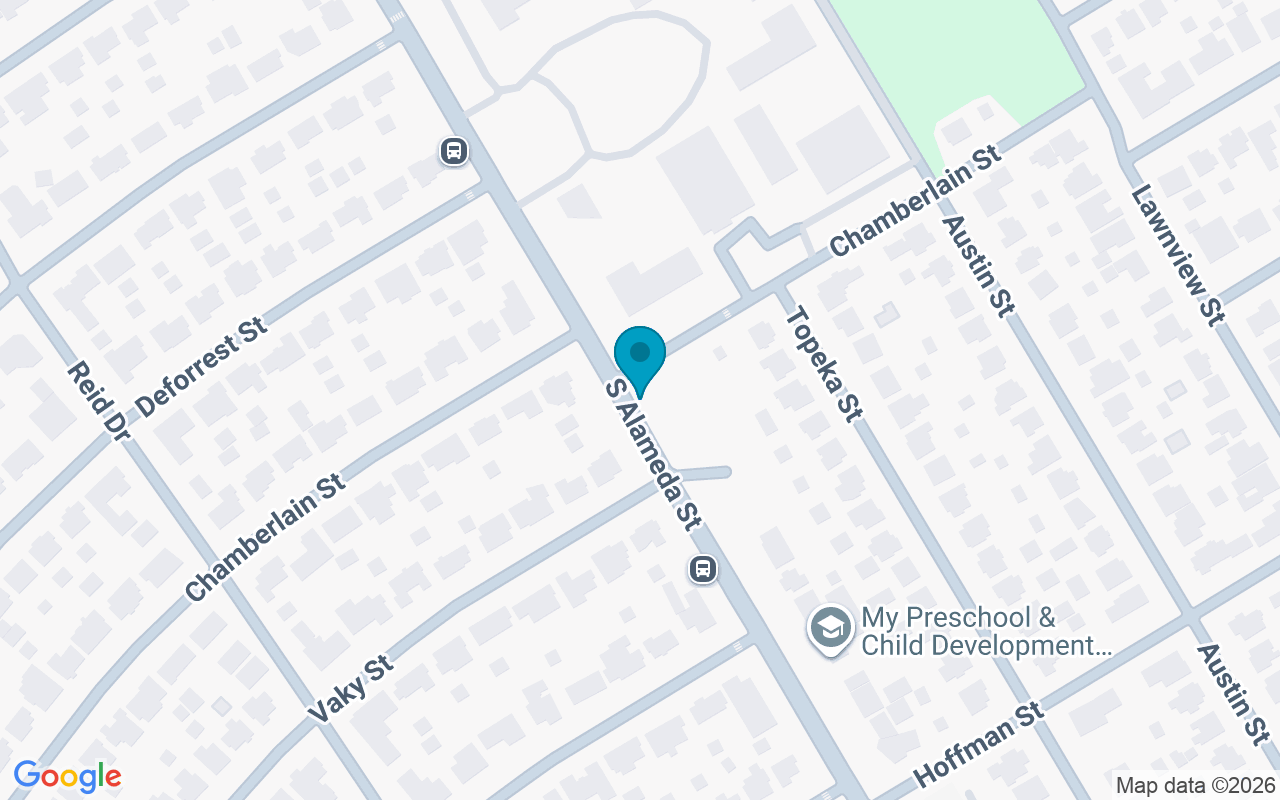 Map showing the location of Alameda @ Chamberlain